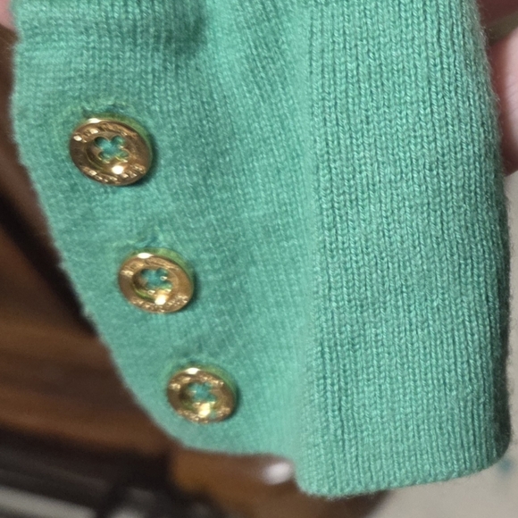 Lilly Pulitzer Green Alligator Charter Long Sleeve Wool Blend Sweater Size Small - Picture 6 of 8